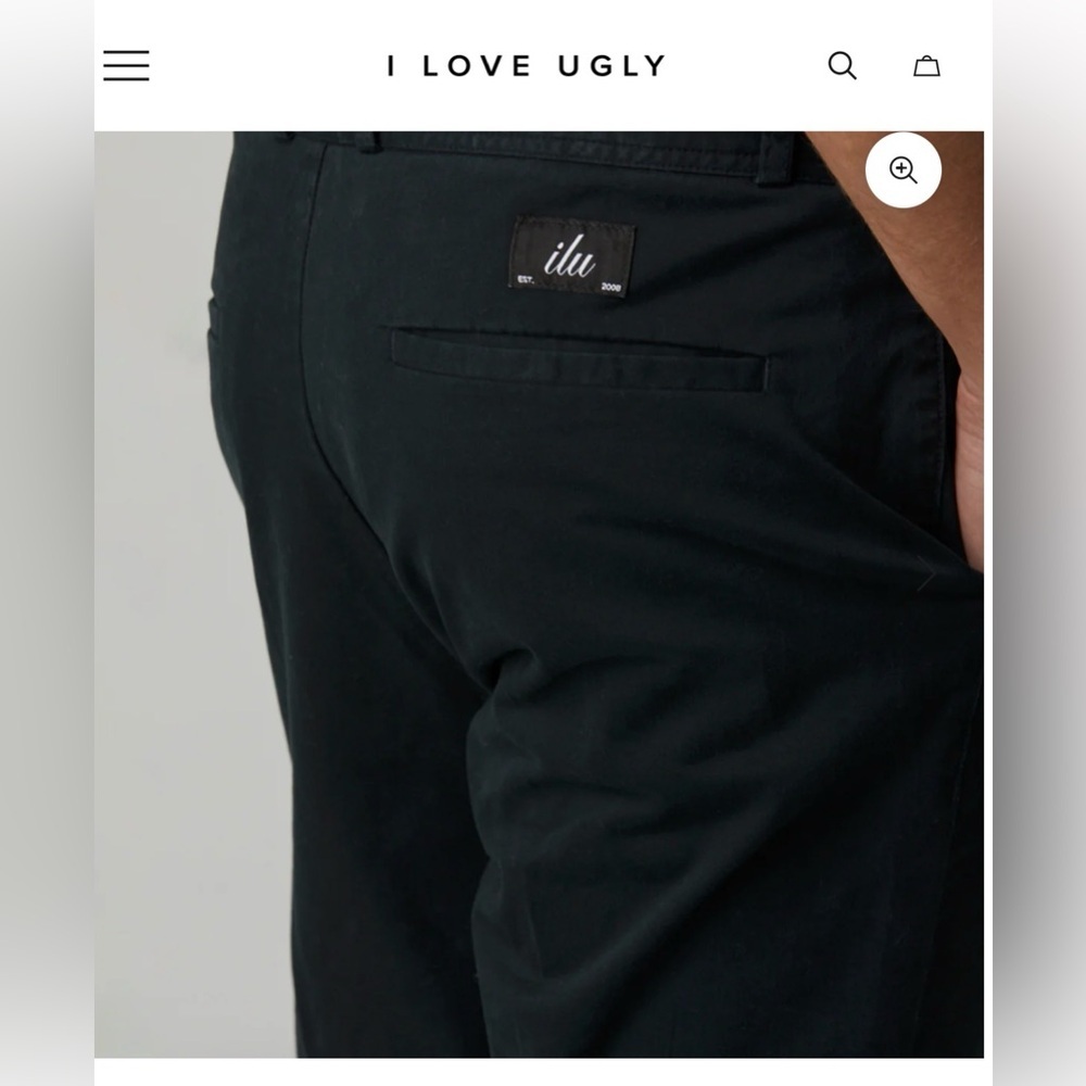 I Love Ugly Slim Kobe Pant Dark Green Pants , size Large - Picture 2 of 12
